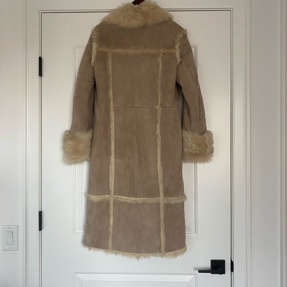 shearling real fur coat